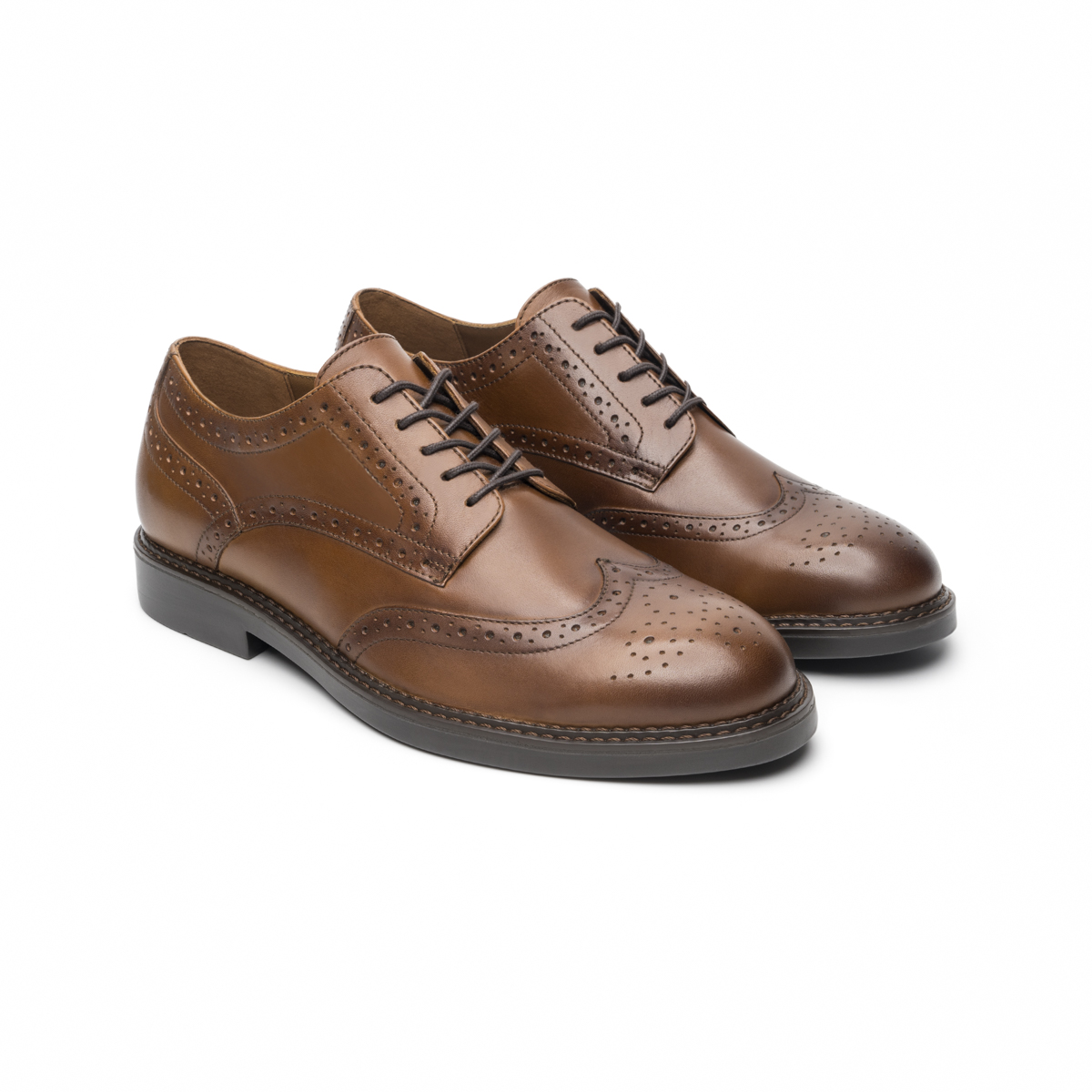 Derby Semivestir Quirelli para Hombre 100 % Piel Estilo 707202 Tan