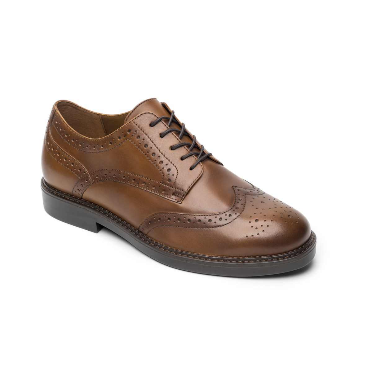 Derby Semivestir Quirelli para Hombre 100 % Piel Estilo 707202 Tan