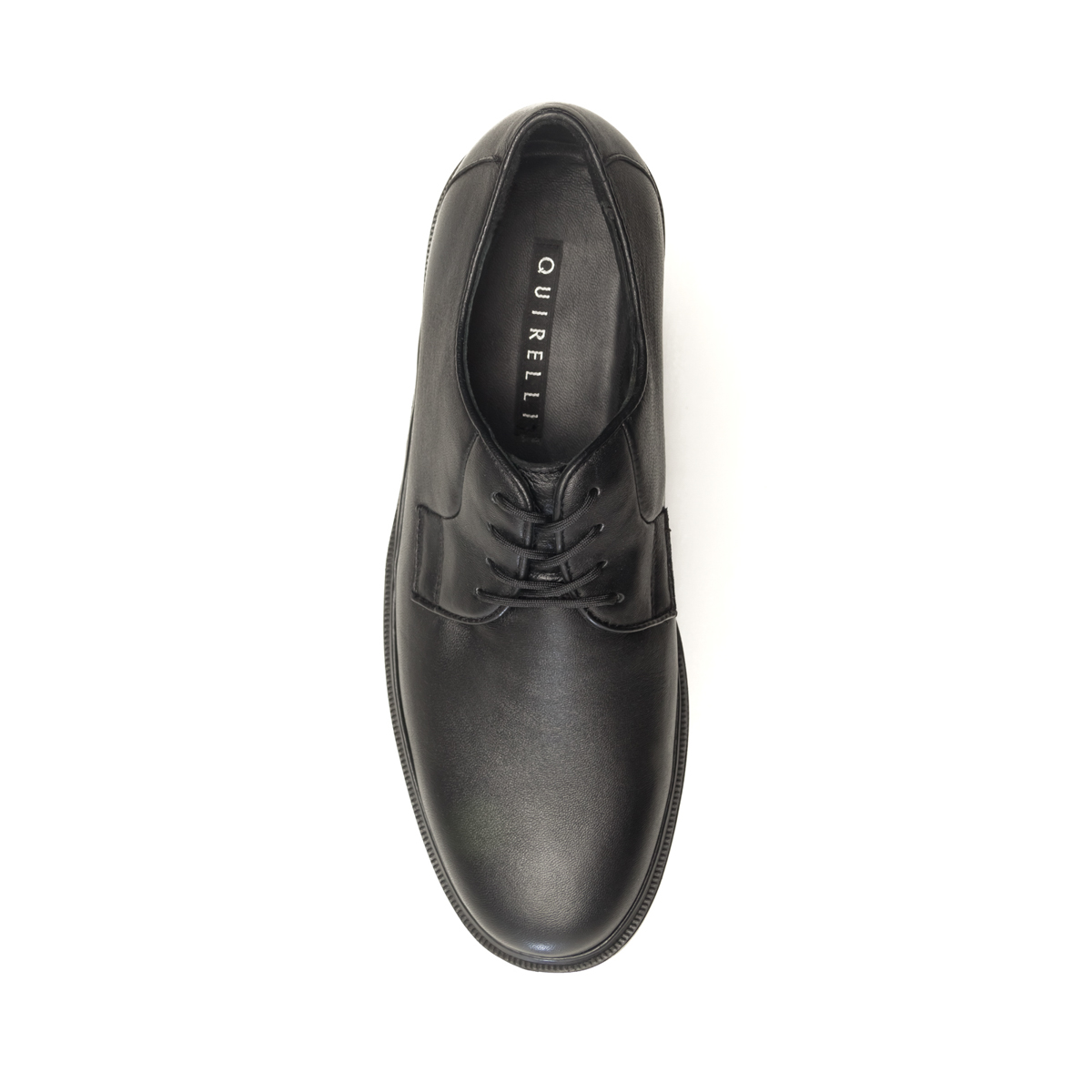 Zapato Casual Para Oficina Quirelli Con Corte Acojinado Para Hombre - Estilo 85101 Negro
