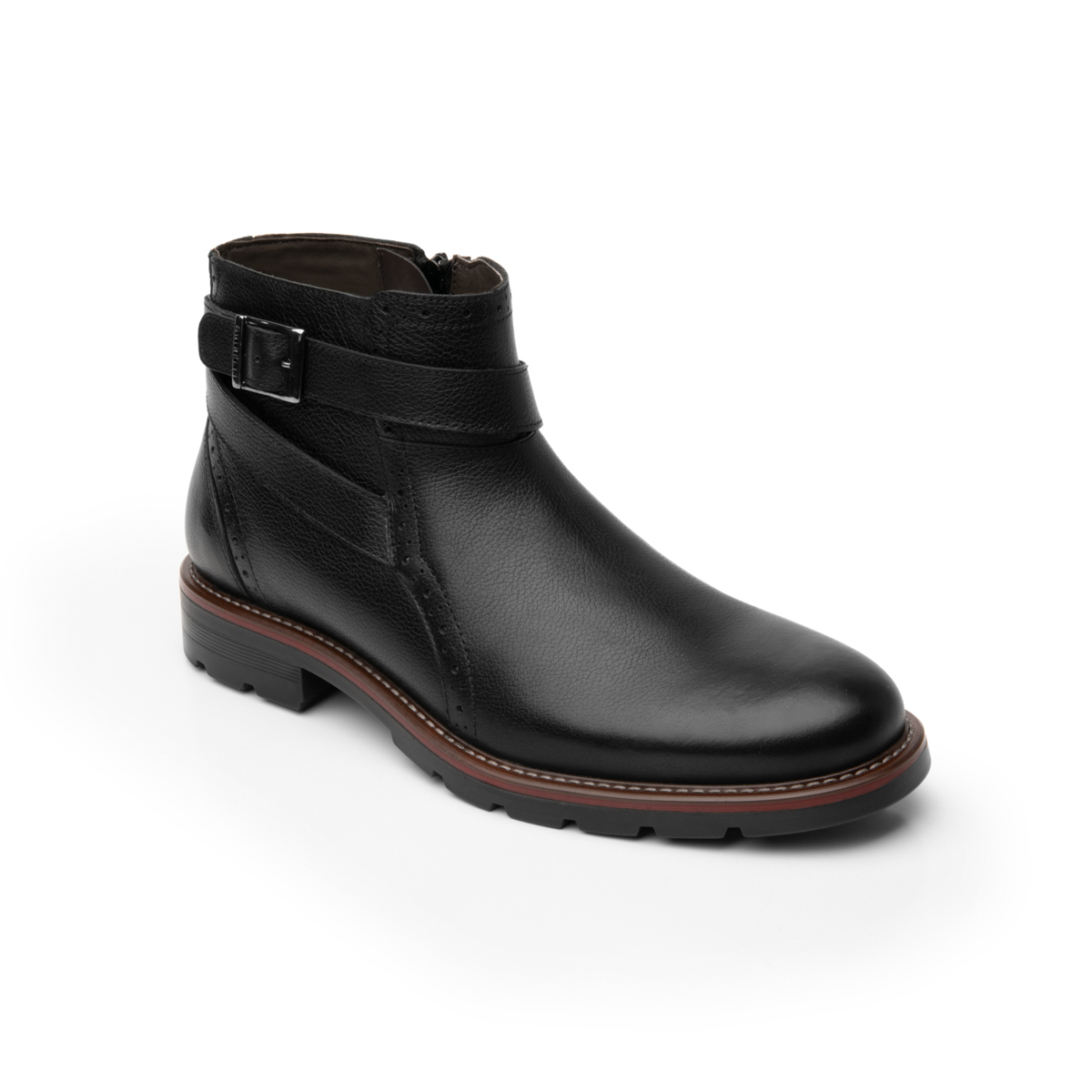 Botín Casual Quirelli para Hombre con hebilla lateral Estilo 88608 Negro