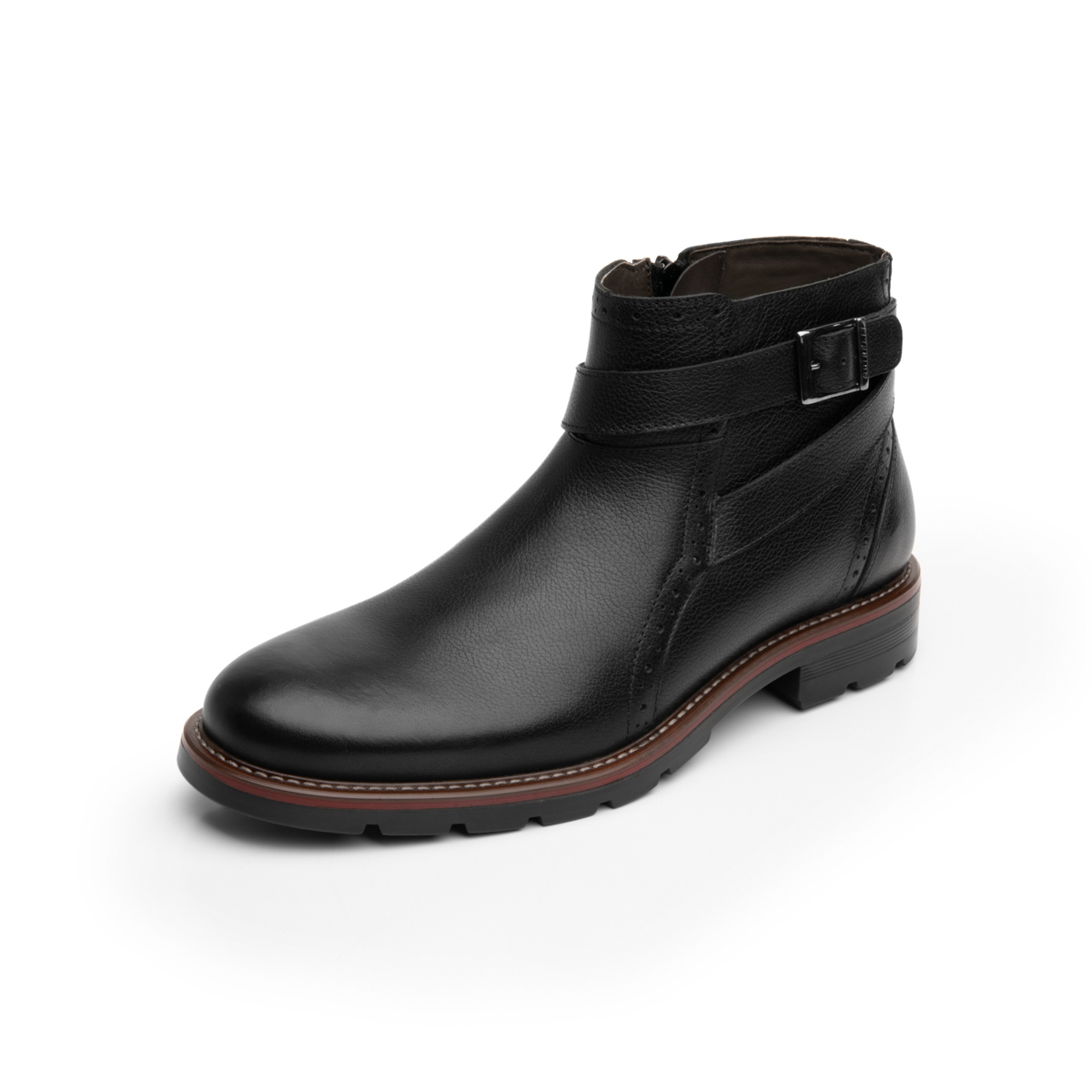 Botín Casual Quirelli para Hombre con hebilla lateral Estilo 88608 Negro